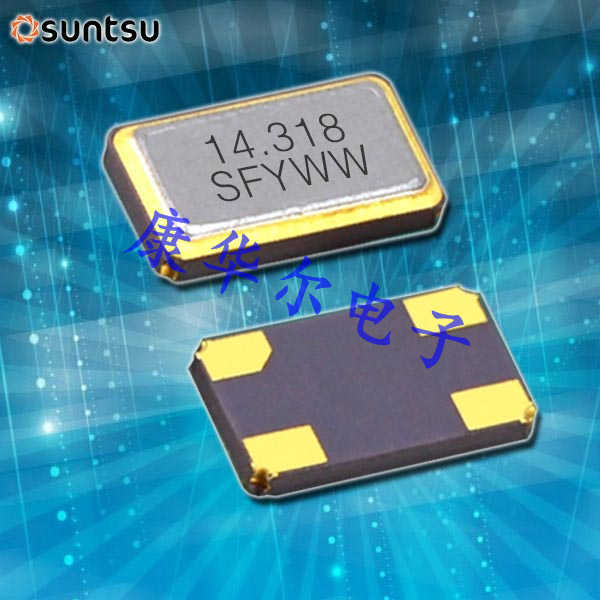 SXT53410AB17-25.000M,SUNTSU無(wú)線應(yīng)用晶振,5032mm無(wú)源晶振
